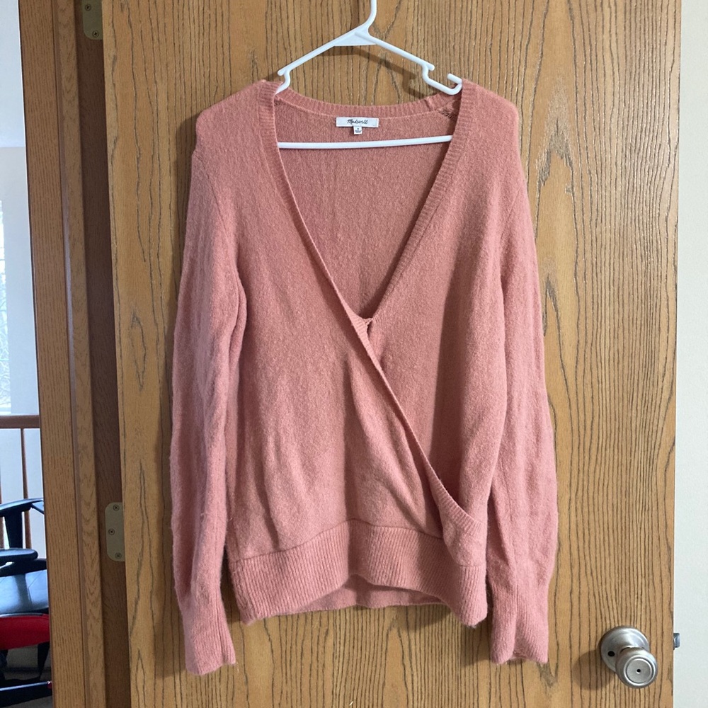 Madewell V-Neck Wrap Sweater - Picture 4 of 10